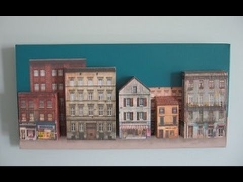 How To Create A 3D Canvas Wall Art Painting Of Buildings