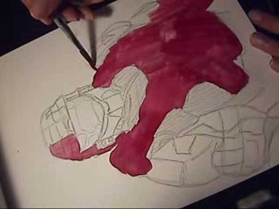 How To Draw Master Chief from HALO by GerArtProductions