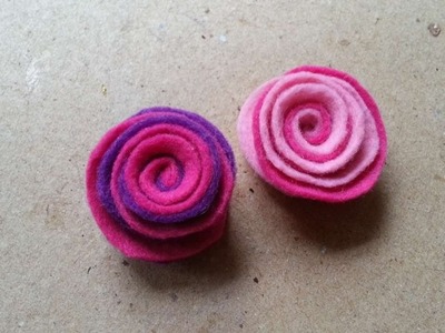 How To Make A 2 Tone Simple Felt Flower - DIY Crafts Tutorial - Guidecentral