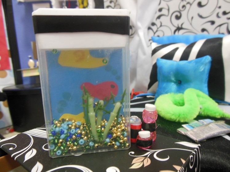 How To Make a Doll Fish Tank and Fish Food