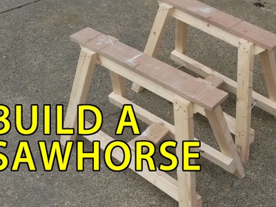 How To Make a Folding Sawhorse DIY