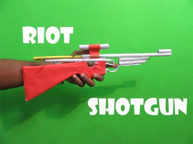 How to Make a Paper Poweful Riot Shotgun - Easy Tutorials