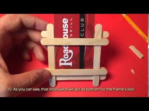 How To Make A Pretty Popsicle Sticks Frame - DIY  Tutorial - Guidecentral