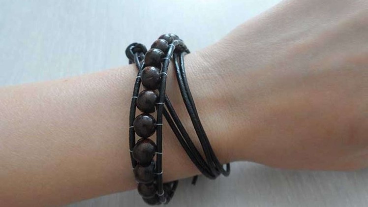 How To Make An Stylish Leather Bracelet - DIY Style Tutorial - Guidecentral