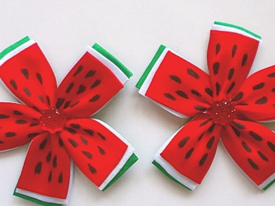 How To Make Bright Watermelon Hair Clips - DIY Style Tutorial - Guidecentral
