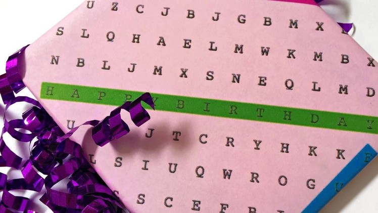 How To Make Fun Word Search Wrapping Paper - DIY Crafts Tutorial - Guidecentral