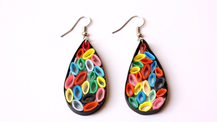How To Make Funky Quilling Strip Earrings - DIY Style Tutorial - Guidecentral