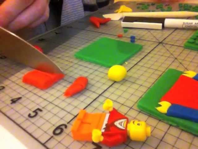 How to make lego from fondant - part 3
