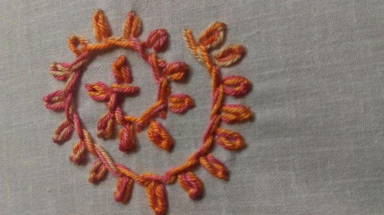 How to Make petal chain stitch in Two Ways - DIY - Tutorial .