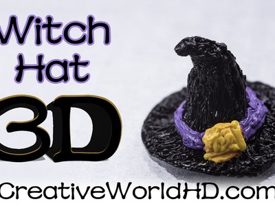 How to Make Witch Hat.Halloween - 3D Printing Pen Creations.Scribbler DIY Tutorial.Creative World
