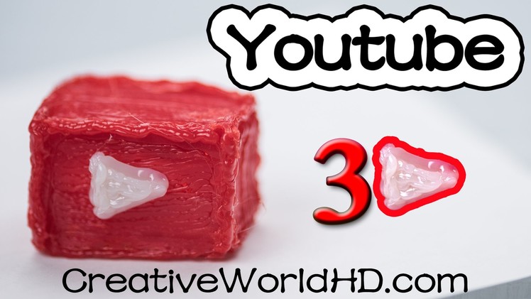 How to Make You Tube Logo - 3D Printing Pen Creations.Scribbler DIY Tutorial