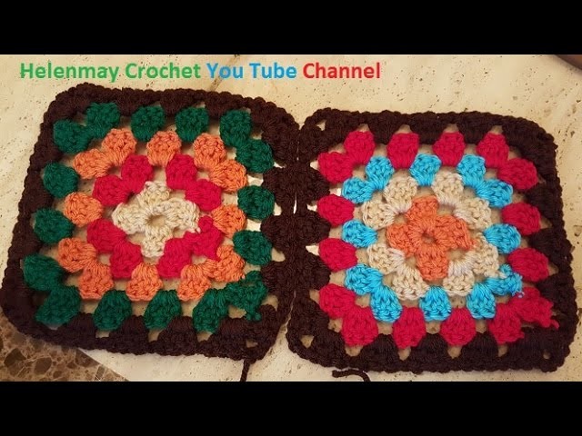 How to sew crochet granny squares together DIY tutorial