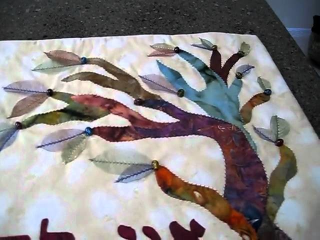 Jane Pearlson, quilter from Huntington, NY, and her decorative quilts
