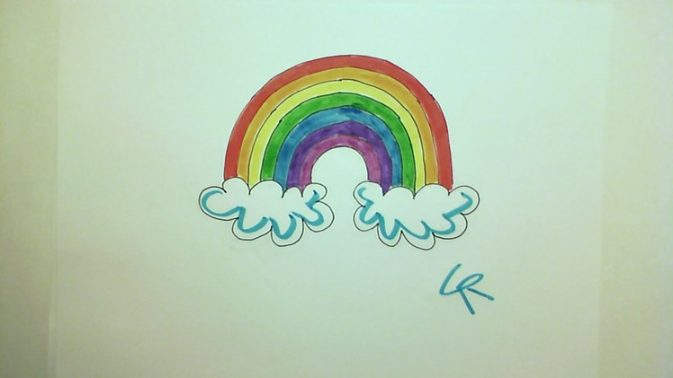 Learn How to Draw A Perfect Pretty Rainbow, Easy! -- iCanHazDraw!