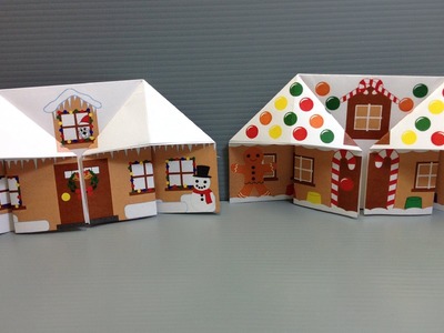 Make Your Own Origami Christmas Gingerbread House
