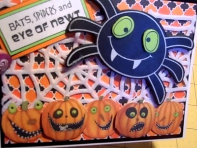 My cards for my first Halloween Card Swap