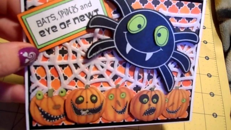 My cards for my first Halloween Card Swap