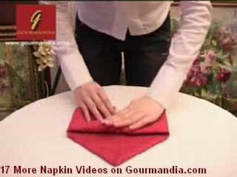 NAPKING FOLDING - PLIAGE SERVIETTES GOURMANDIA.COM