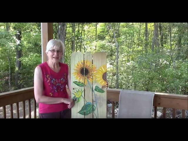 Paint a Sunflower to Hang on Your Porch