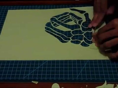 Paper Cut - Hand Skeleton