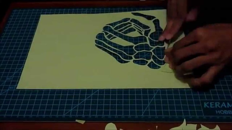 Paper Cut - Hand Skeleton