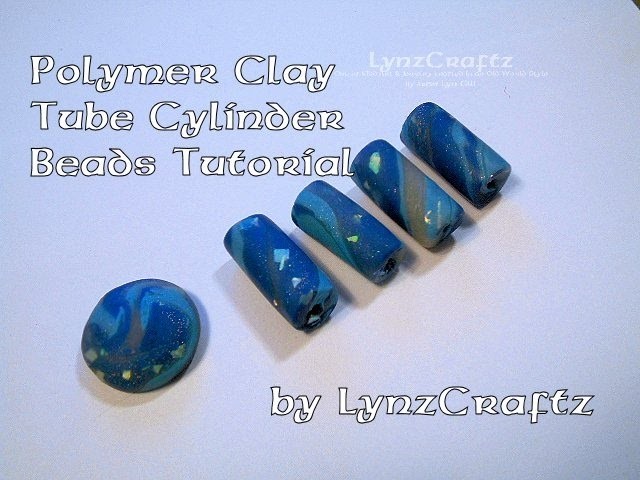 Polymer Clay Tube Cylinder Beads tutorial