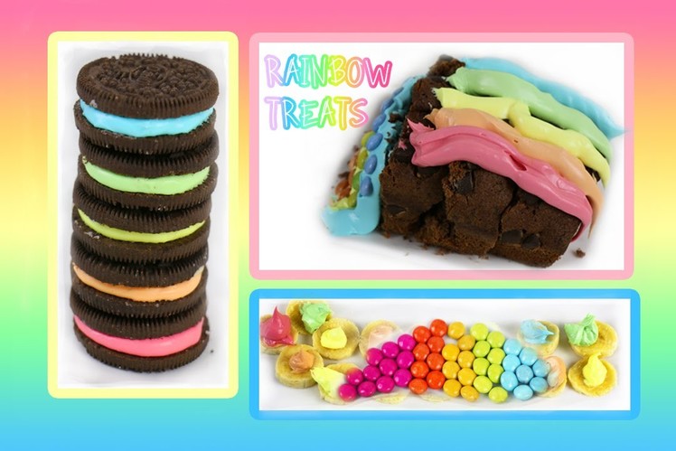 Rainbow  DIY Cake ♡ Homemade Oreo DIY Frosting Treats ♡ Quick & Fast Recipes
