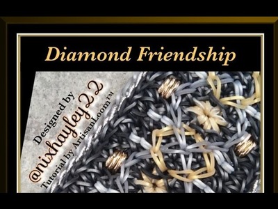 Rainbow Loom Band Diamond Friendship Bracelet Tutorial.How To