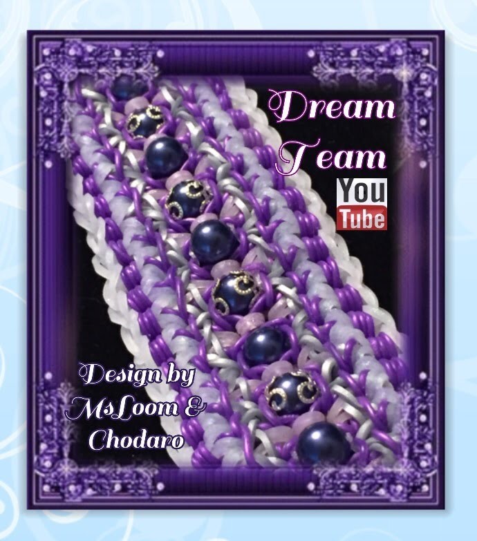 Rainbow Loom Band DreamTeam Bracelet Tutorial. how To