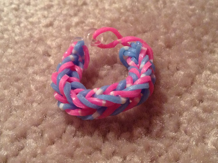 Rainbow Loom - Fishtail Bracelet.Ring (Easy)