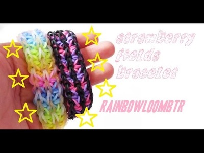 Rainbow Loom Strawberry Fields Bracelet