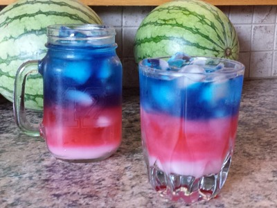 Red, White and Blue Patriotic Punch July 4th