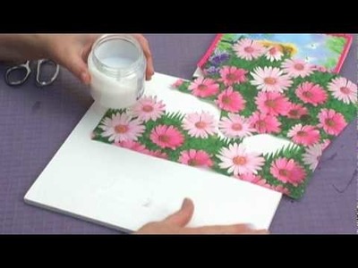 Table Top Puppet Theater : Decorate a Puppet Theater with Flower Napkins