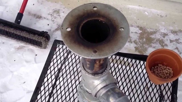Video #3 DIY rocket stove updated easy no tools  in action, testing and boiling snow