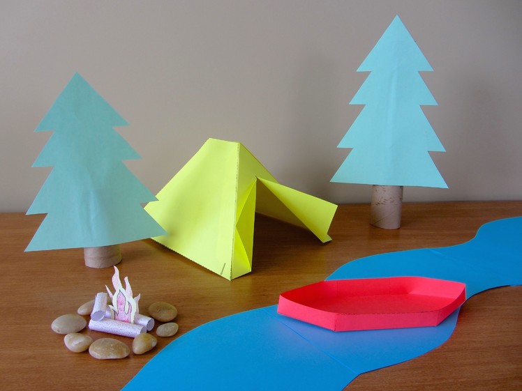 3D Paper Campsite