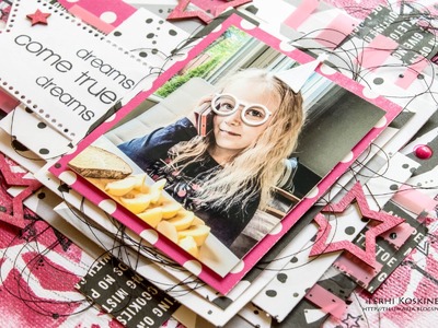 [79] Scrapbook layout for Create A Smile "Dreams Come True"