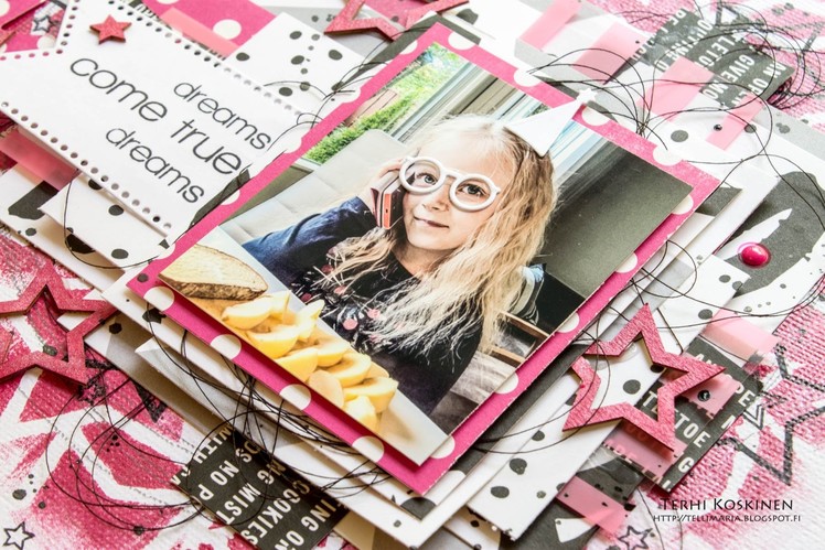 [79] Scrapbook layout for Create A Smile "Dreams Come True"