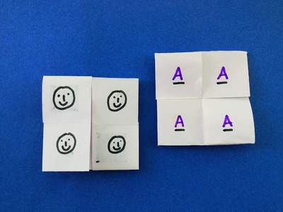 Action Fun Toy Origami.Craft - Paper "Simple Flexagon.Puzzle. Trick"