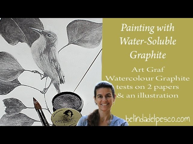 ArtGraf Water Soluble Graphite review - painting on paper