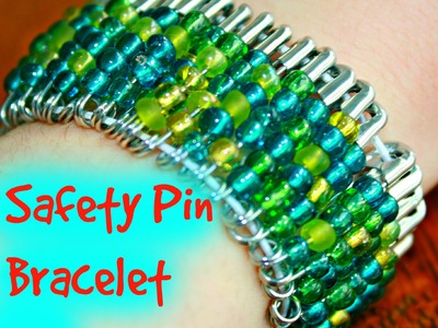Beaded Safety Pin Bracelet DIY