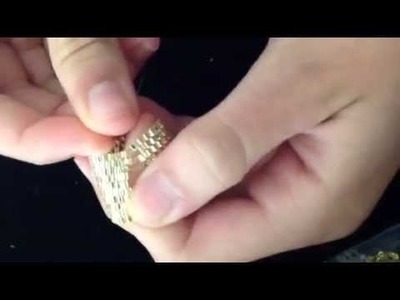 Beautiful peyote stitched  ring