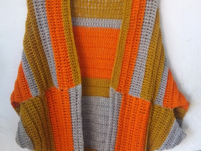 Crochet easy shrug tutorial