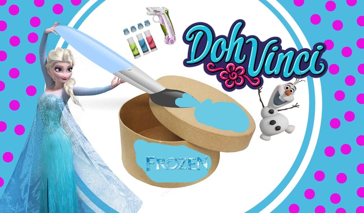 Disney Frozen Queen Elsa Mini Toy Box DIY DohVinci Playdoh Craft Toy Storage