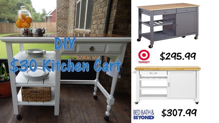 DIY $30 Outdoor Kitchen Cart