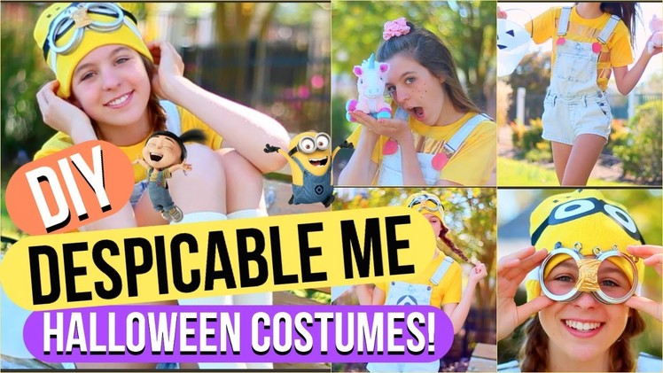 DIY Despicable Me Halloween Costumes: Minion and Agnes!