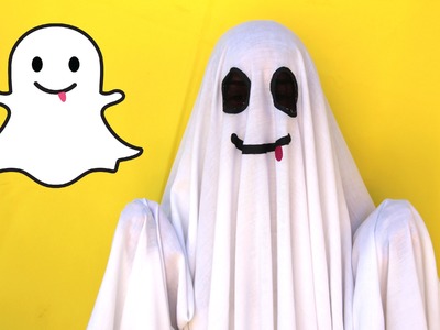 DIY Easy Halloween Costume: Snapchat Ghost || Lucykiins