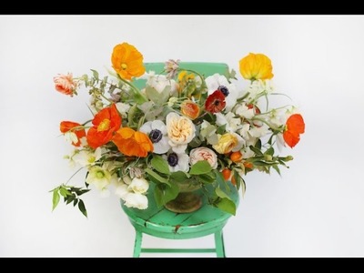 DIY Floral Arrangement. Brooklyn's  Poppies & Posies