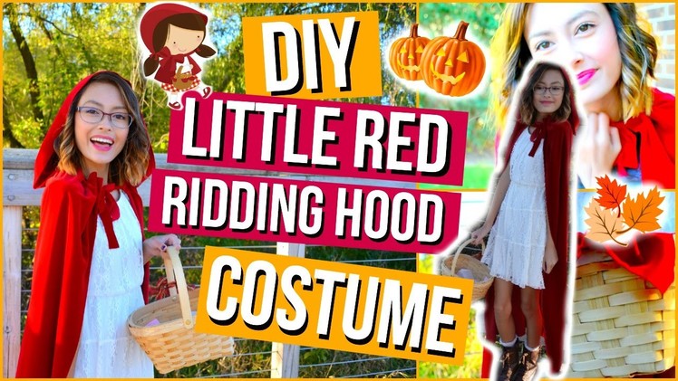 DIY Little Red Riding Hood Halloween Costume & Makeup! | Mish Shelly