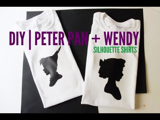 DIY| (Valentine's Day) Peter Pan + Wendy Silouette Shirts