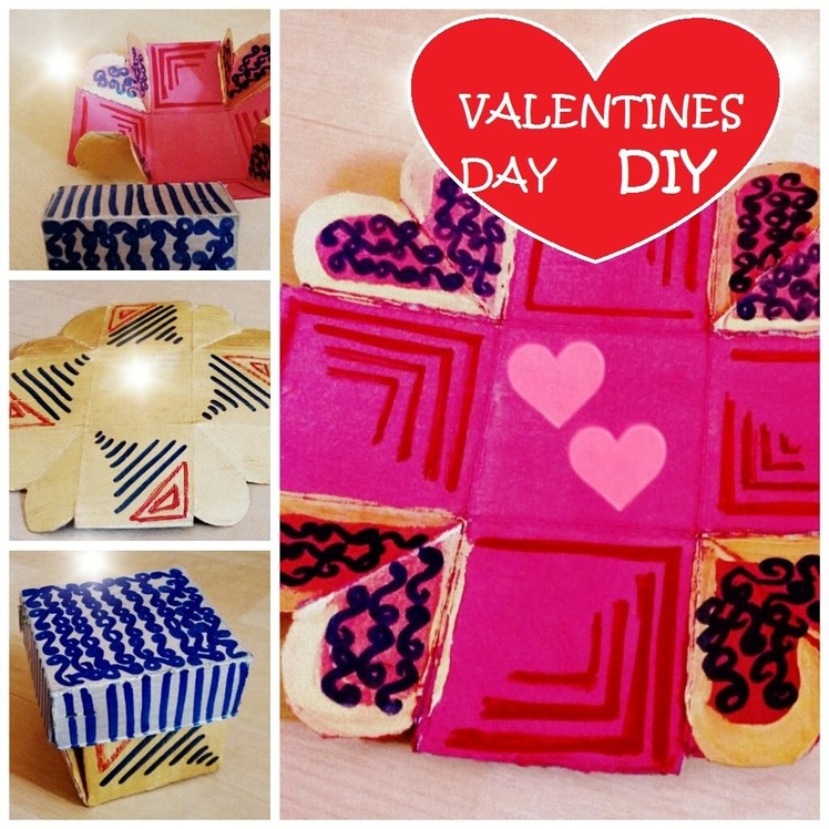 DIY - Valentines Day Gift - Exploding love box-Easy and Quick